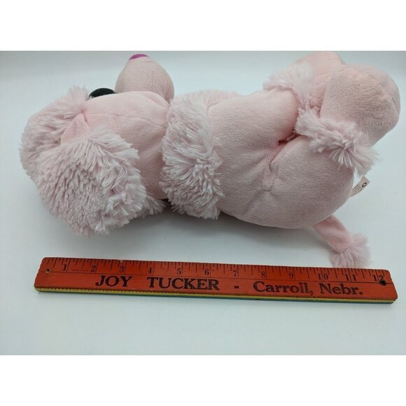 Goffa Pink Poodle  dog plush stuffed animal  toy 12" - Picture 8 of 8